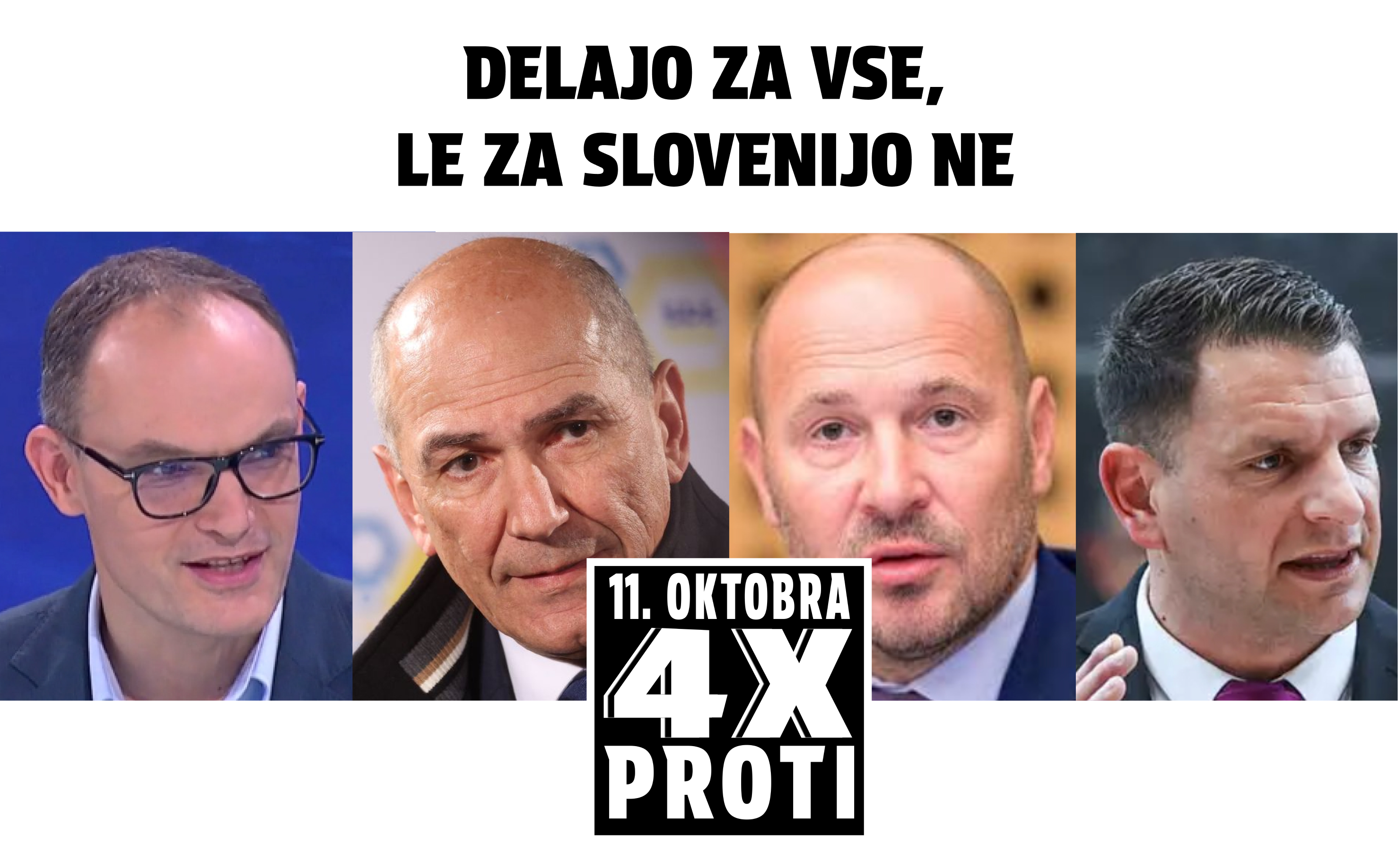 4x PROTI plakat