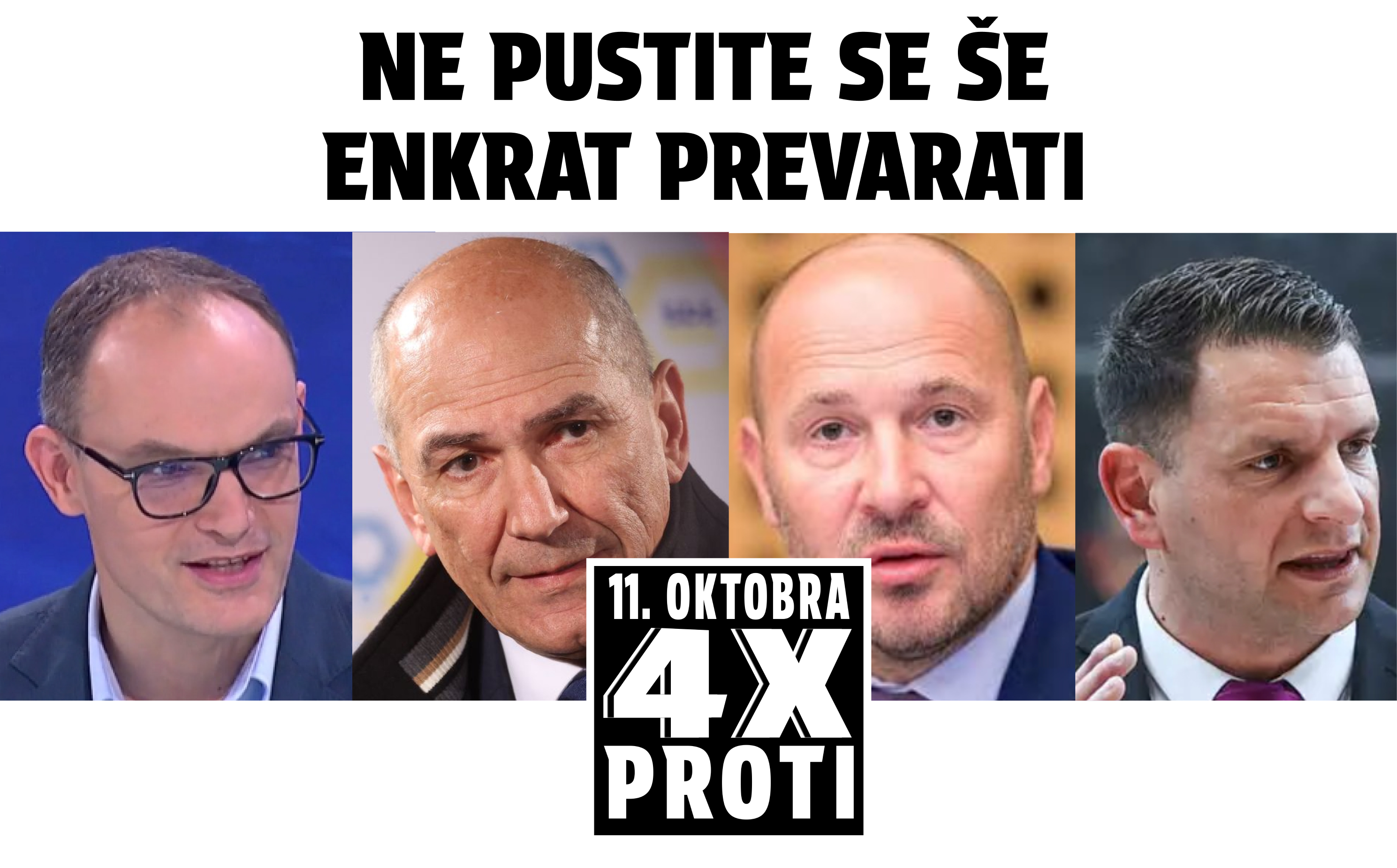 4x PROTI plakat