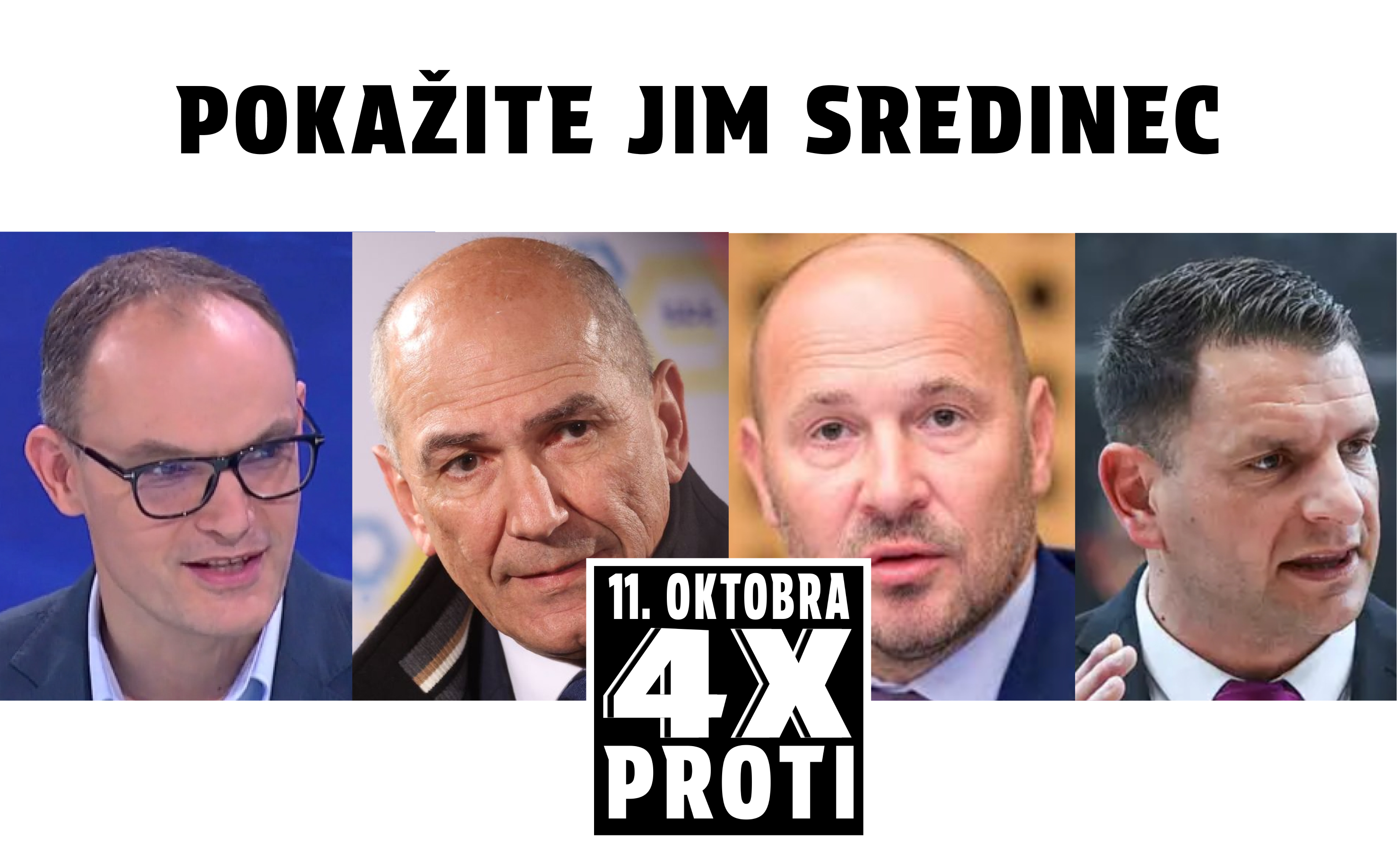 4x PROTI plakat